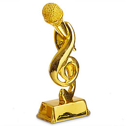 Статуетка нагородна спортивна Мікрофон HX4556-B2 FDSO Золотий (33508252)