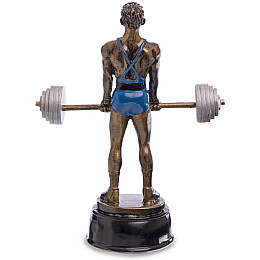 Статуэтка нагородна спортивна Важка атлетика Штангіст C-2457-B8 FDSO Бронза (33508272)