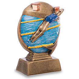 Статуетка нагородна спортивна Плавання Плавець HX1953-C8 FDSO Бронза (33508302)