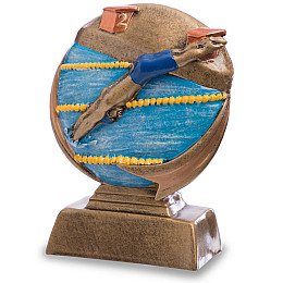 Статуетка нагородна спортивна Плавання Плавець HX1953-C8 FDSO Бронза (33508302)