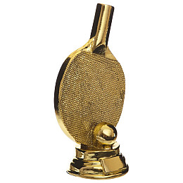 Статуетка нагородна спортивна Пінг-понг Ракетка для пінг-понгу C-1341-B2 FDSO Золотий (33508304)