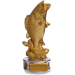 Статуетка нагородна спортивна Рибалка Риба C-2035-A5 FDSO Золотий (33508281)
