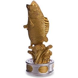 Статуетка нагородна спортивна Рибалка Риба C-2035-A5 FDSO Золотий (33508281)
