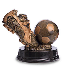 Статуетка нагородна спортивна Футбол Бутса з м'ячем C-1570-A FDSO Бронза (33508283)