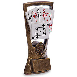 Статуетка нагородна спортивна Карткові ігри C-3339-B8 FDSO Бронза (33508295)