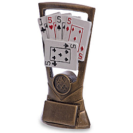 Статуетка нагородна спортивна Карткові ігри C-3339-B8 FDSO Бронза (33508295)