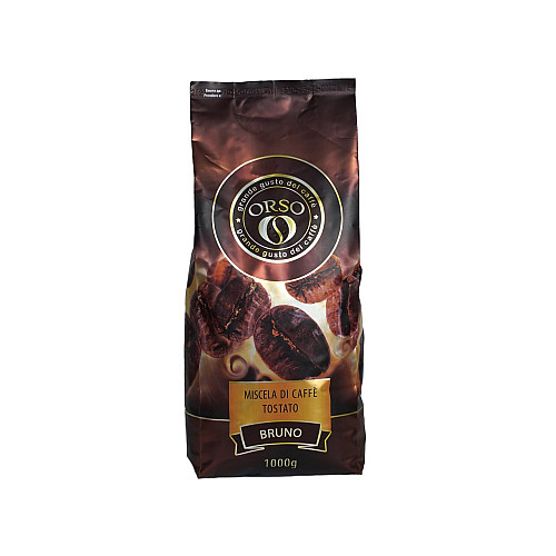 Кава в зернах Orso Bruno 70% арабіка 30% робуста 10 шт х 1 кг