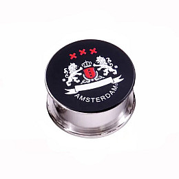 Гриндер для измельчения табака ASHTRAY Amsterdam HL-179 Львы Black Silver (10865-hbr)