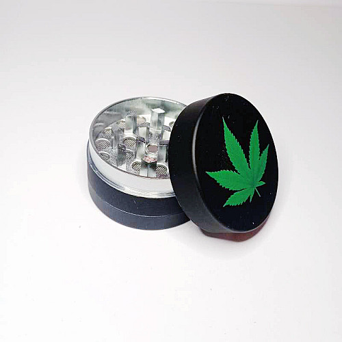 Гриндер для измельчения табака Amsterdam ASHTRAY HL-205 Конопля Black (10859-hbr)