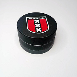 Гриндер для измельчения табака ASHTRAY HL-205 Amsterdam XXX Black (10860-hbr)