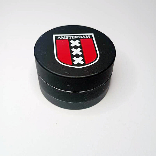Гриндер для измельчения табака ASHTRAY HL-205 Amsterdam XXX Black (10860-hbr)