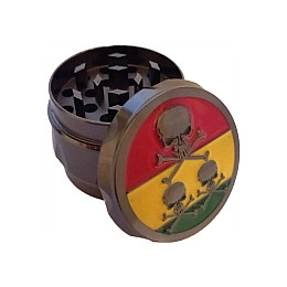 Гриндер для измельчения табака ASHTRAY HL-200 Черепа Black (10875-hbr)