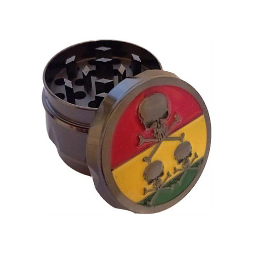 Гриндер для измельчения табака ASHTRAY HL-200 Черепа Black (10875-hbr)