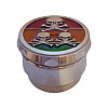 Гріндер для подрібнення тютюну ASHTRAY HL-200 Череп Silver (10878-hbr)