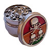 Гріндер для подрібнення тютюну ASHTRAY HL-200 Череп Silver (10878-hbr)
