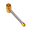 Трубка курительная металлическая пружина Changfeng HL-181 Gold (10533-hbr)