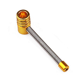 Трубка курительная металлическая пружина Changfeng HL-181 Gold (10533-hbr)