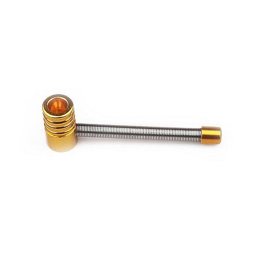 Трубка курительная металлическая пружина Changfeng HL-181 Gold (10533-hbr)