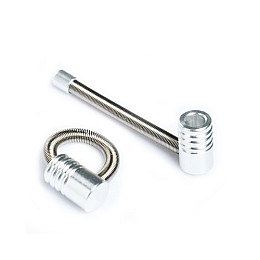 Трубка курительная металлическая пружина Changfeng HL-181 Silver (10532-hbr)