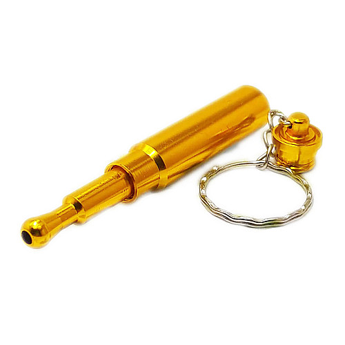 Трубка курительная металлическая пуля Changfeng HL-193 Gold (10535-hbr)