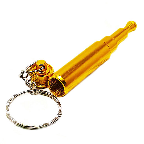 Трубка курительная металлическая пуля Changfeng HL-193 Gold (10535-hbr)