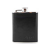 Фляга Zippo стальная черная кожа 180мл 6 OZ (2005269)