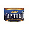 Сардина атлантична натуральна в олії Екватор 230 г (4820062443272)
