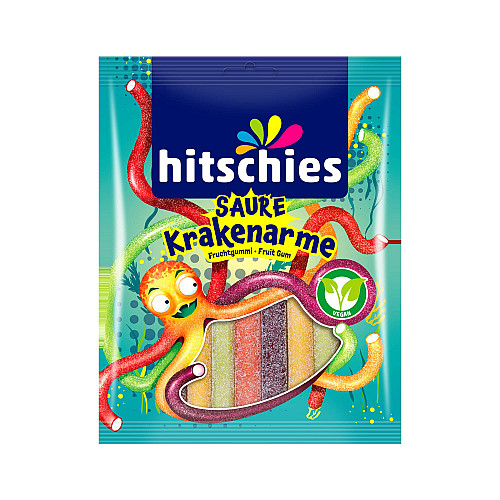 Конфеты жевательные Saure Krakenarme Hitschies 125 г