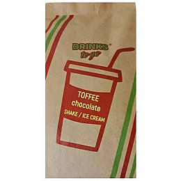 Смесь для мягкого шоколадного мороженого и шейков Чудові напої Toffee Chocolate Shake Ice Cream 1 кг