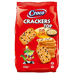 Крекер з кунжутом CRACKERS TOP CROCO 150 г