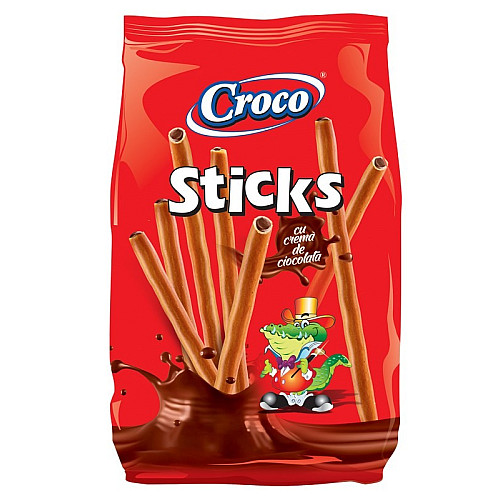 Палички з шоколадним кремом CROCO STICKS 80 г