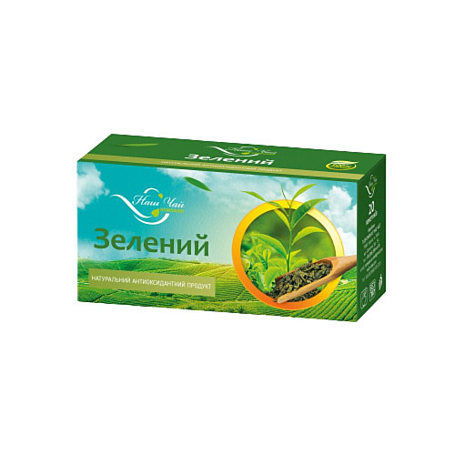 Чай зелений Наш Чай пакетований 20 шт×1,3 г