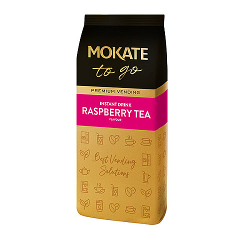 Растворимый черный чай с малиной Mokate Premium 1 кг*8уп