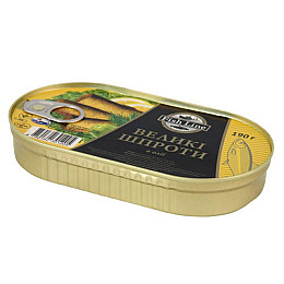 Шпроты большие в масле Fish Line 190 г
