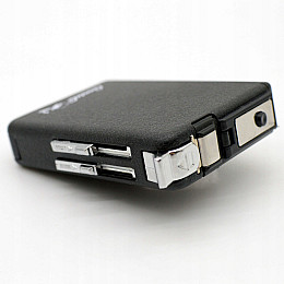 Портсигар Gentelo металевий з вбудованим газовим турбозапалювачем на 10 сигарет Чорна матова (60408)