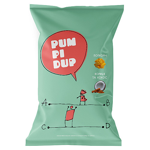 Попкорн PUM PI DUP корица и кокос 90 г