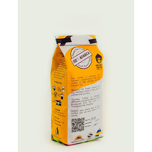 Кофе Арабика молотый 250г Светлая обжарка Gorillas Coffee