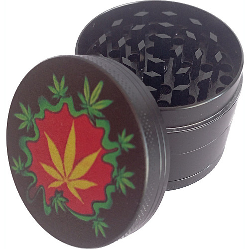 Гріндер для подрібнення тютюну ASHTRAY HL-050 Black конопля 2 (11655-hbr)