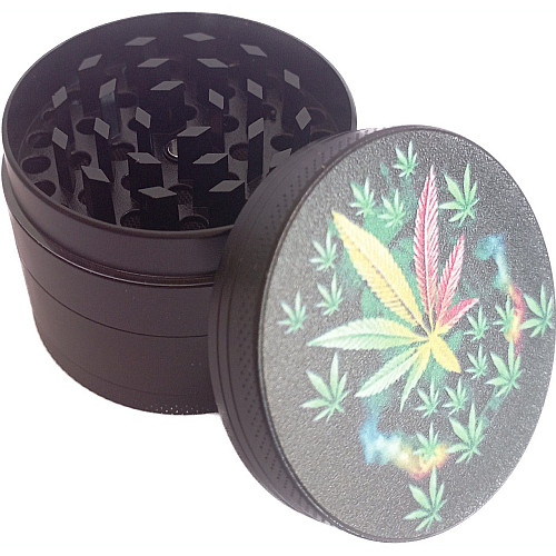 Гриндер для измельчения табака ASHTRAY HL-050 Black конопля 5 (11658-hbr)