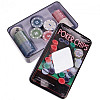 Набор покерных фишек в коробке №100t 100 фишек Poker Range Black (10570-hbr)