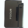 Портсигар на 10 сигарет без зажигалки FOCUS №XT-4938 Black (11662-hbr)