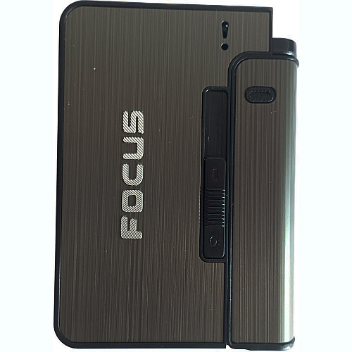 Портсигар на 10 сигарет без зажигалки FOCUS №XT-4938 Black (11662-hbr)