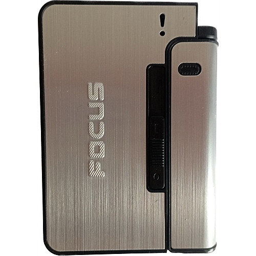 Портсигар на 10 сигарет без зажигалки FOCUS №XT-4938 Silver (11663-hbr)