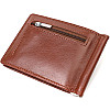 Зажим для денег из натуральной гладкой кожи ST Leather 19427 Коричневый