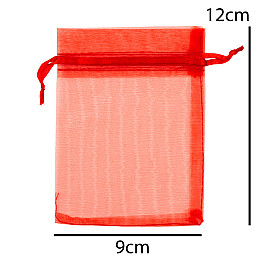 Мешочек подарочный Органза 12х9 см Gala day Красный (12242)