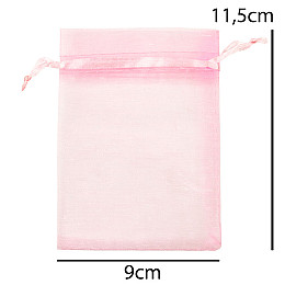 Мешочек подарочный Органза 11.5х9 см Gala day Розовый (13399)