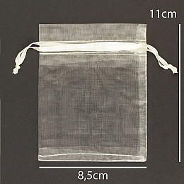 Мешочек подарочный Органза 11х8.5 см Gala day Бежевый (21780)