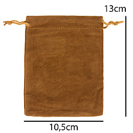 Мешочек подарочный Бархат 13х10.5 см Gala day Коричневый (26094)
