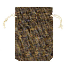 Мешочек подарочный на затяжке 13.5х9.5 см Gala day Коричневый тёмный (19499)