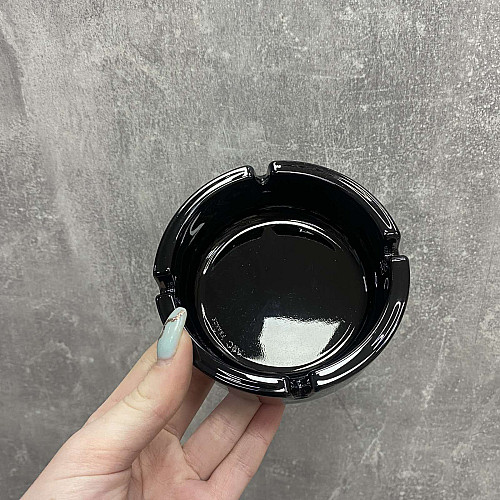 Пепельница 10,7 см 1 шт Arcoroc Stackable Black Ashtray 00187